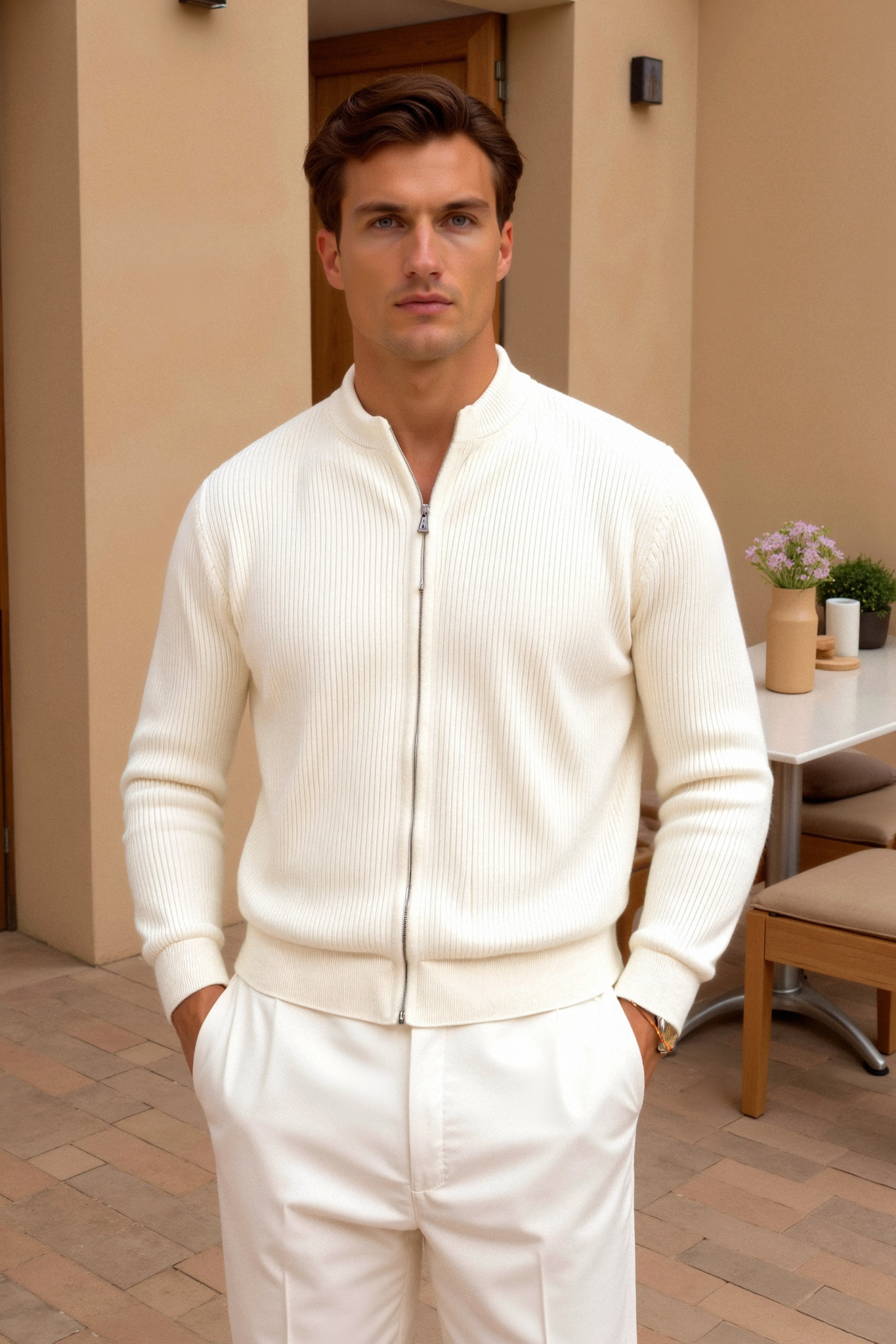 Ellington - Knitted Crew Cardigan