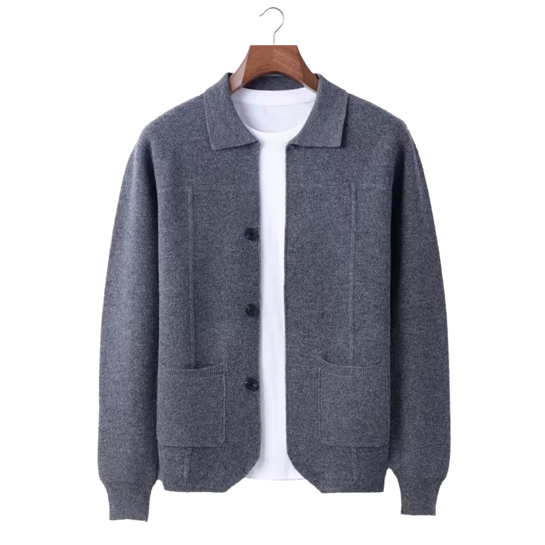 Grant – 100% Cashmere Button Overshirt