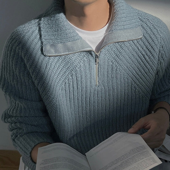 Harris - Knitted Zip-Up Sweater