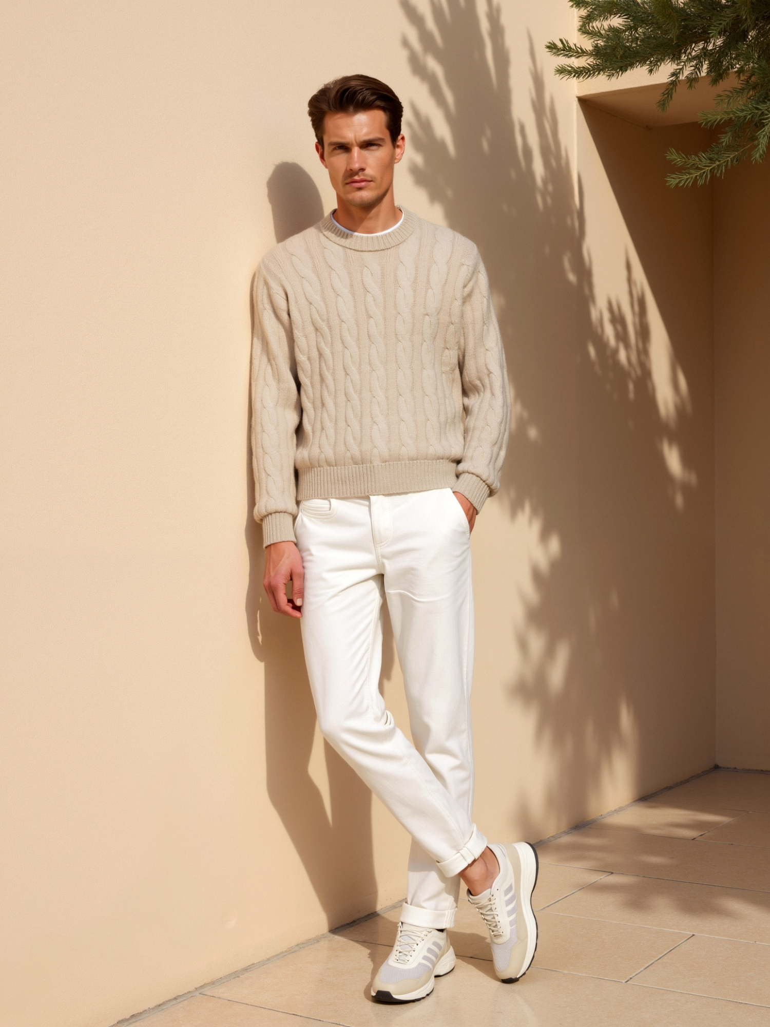 Harris –  100% Cashmere Cable Knit Sweater