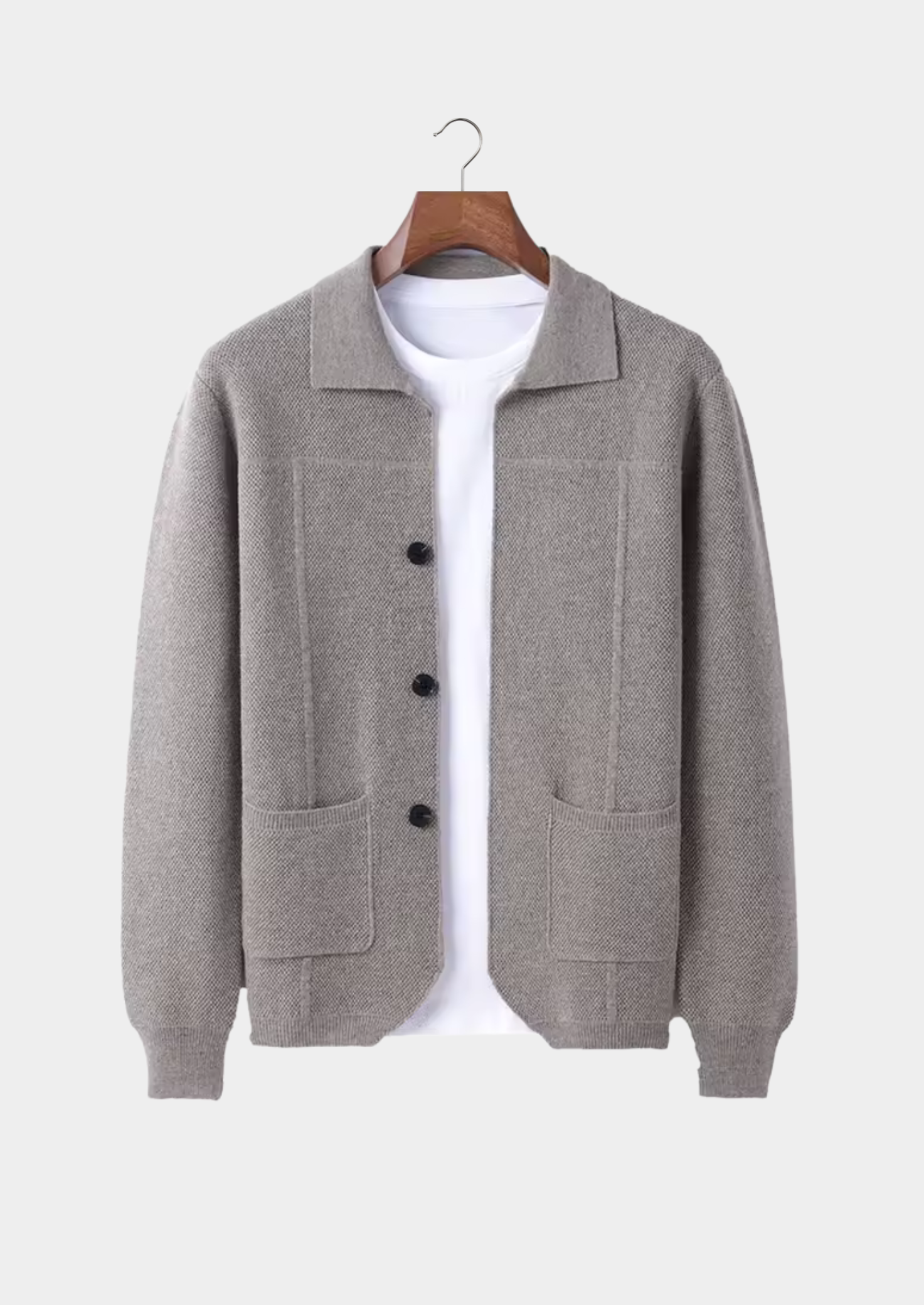 Grant – 100% Cashmere Button Overshirt