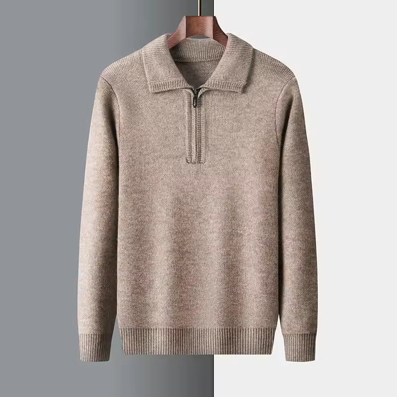 Bennett – 100% Cashmere Quarter Zip Sweater