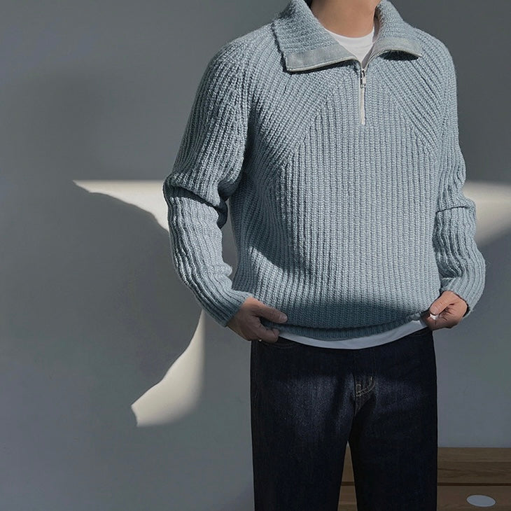 Harris - Knitted Zip-Up Sweater